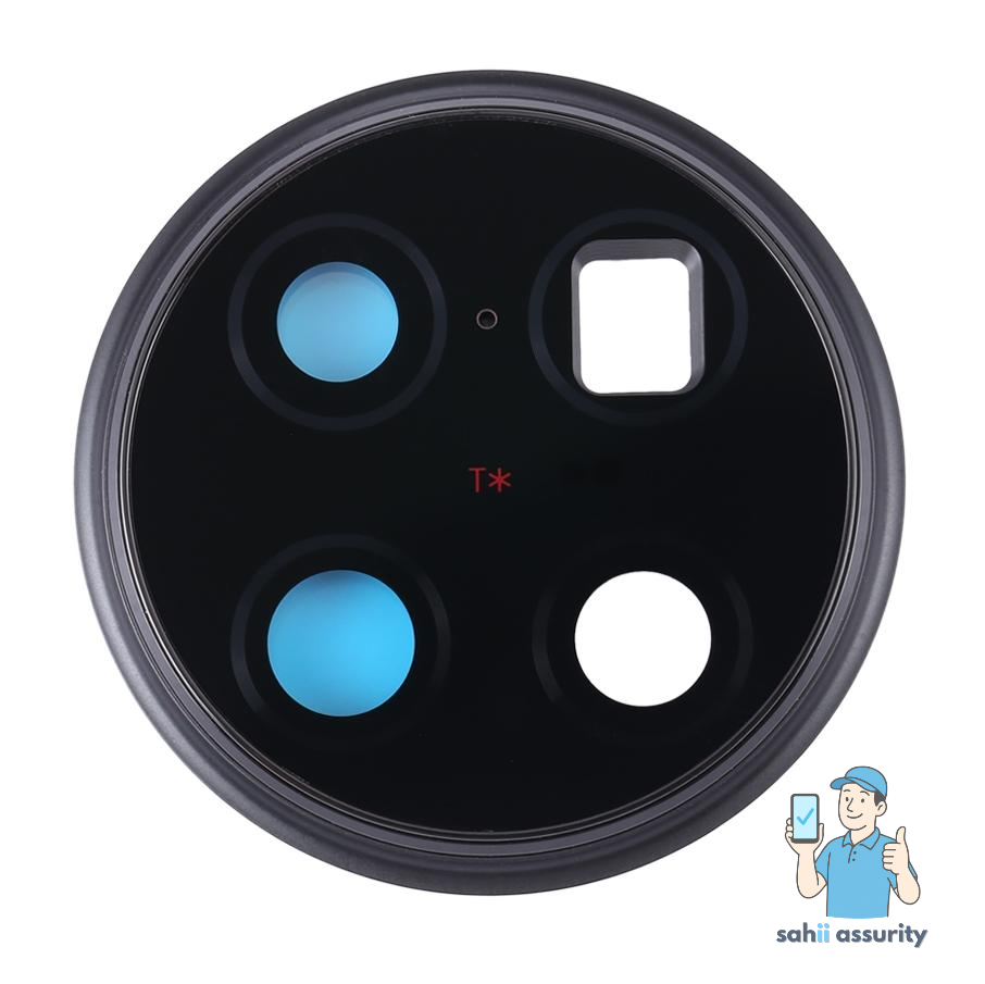 Camera Lens Glass with Frame for Vivo X90 Pro Plus White